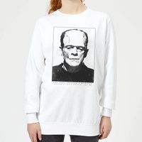 Universal Monsters Frankenstein Portrait Damen Pullover - Weiß - L von Universal Monsters