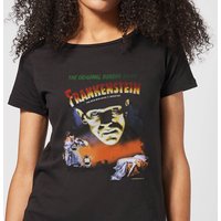 Universal Monsters Frankenstein Vintage Poster Damen T-Shirt - Schwarz - L von Universal Monsters