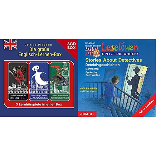 Die Große Englisch-Lernen-Box (3-CD Hörspielbox) & Stories About Detectives: Detektivgeschichten: Detektivgeschichten. Mit Vokabelhilfe und Elterntipps! (Leselöwen) von Universal Music; Karussell