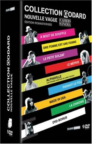 Coffret Jean--luc Godard Nouvelle vague 9 DVD: a bout de souffle - une femme est une femme - le petit soldat - le mepris - Pierrot le fou - Alphaville ... USA - La chinoise + 1 DVD bonus [FR Import] von Universal Music