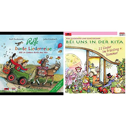 Rolfs Bunte Liederreise. Mit 24 Liedern durch das Jahr (+ 112 Seiten Bilderbuch) & Bei uns in der Kita - 22 Lieder Frühling + Sommer von Universal Music