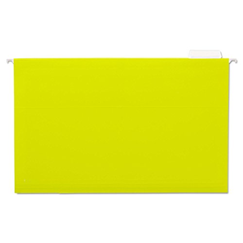 o Universal o - Hanging File Folders, 1/5 Tab, 11 Point Stock, Legal, Yellow, 25 per Box by Universal One von Universal Office Products