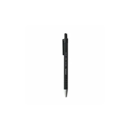 Universal One Komfort Grip Kugelschreiber (Druckmechanismus, schwarze Tinte, Medium, Dozen von Universal One