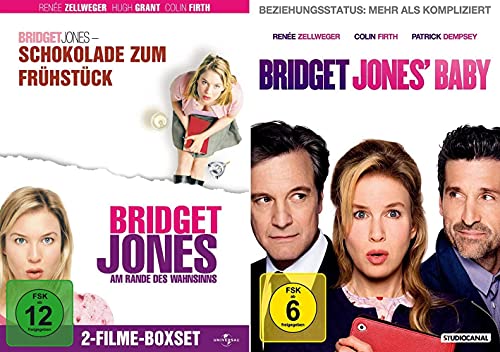 Bridget Jones 1-3 (Teil 1+2+3) Schokolade zum Frühstück + Am Rande des Wahnsinns + Baby [3-DVD] von - Universal Pictures + Studiocanal -