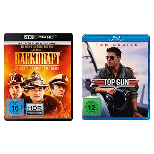 Backdraft - Männer, die durchs Feuer gehen (4K Ultra-HD) (+ Blu-ray 2D) & Top Gun (Blu-ray) von Universal Pictures Germany GmbH