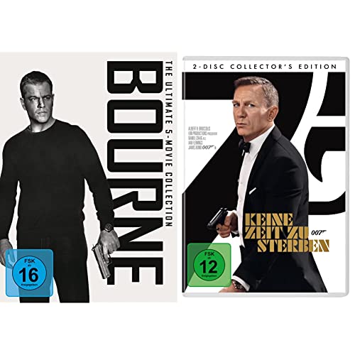 Bourne - The Ultimate 5-Movie Collection [5 DVDs] & James Bond 007: Keine Zeit zu sterben von Universal Pictures Germany GmbH