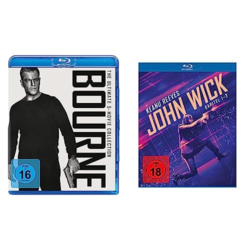 Bourne - The Ultimate 5-Movie-Collection [Blu-ray] & John Wick - Kapitel 1-3 [Blu-ray] von Universal Pictures Germany GmbH