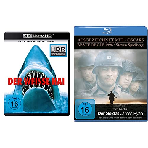 Der weiße Hai (4K Ultra-HD) (+ Blu-ray 2D) & Der Soldat James Ryan [Blu-ray] von Universal Pictures Germany GmbH