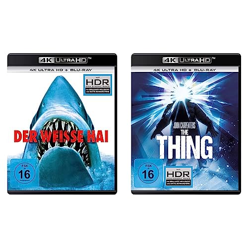 Der weiße Hai (4K Ultra-HD) (+ Blu-ray 2D) & John Carpenter's THE THING (4K Ultra-HD) (+ Blu-ray 2D) von Universal Pictures Germany GmbH
