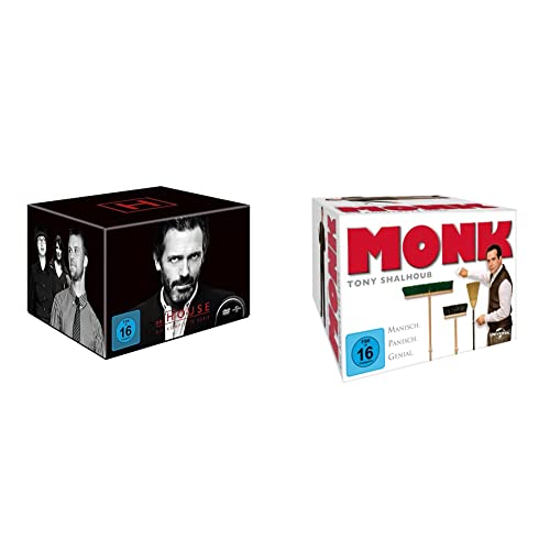 Dr. House - Die komplette Serie, Season 1-8 (46 Discs) & Monk - Staffel 1-8 - Gesamtbox [32 DVDs] von Universal Pictures Germany GmbH