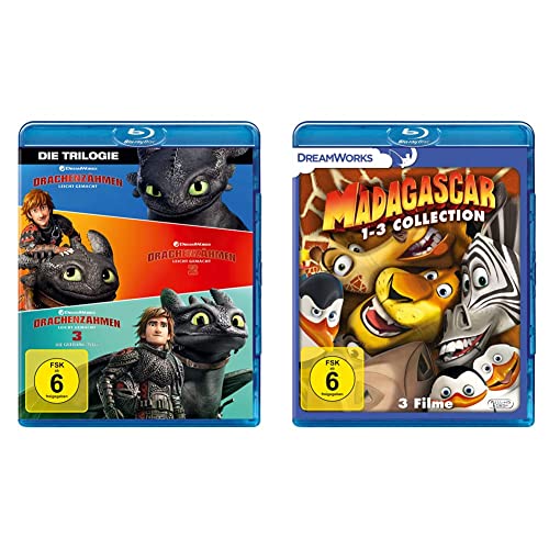 Drachenzähmen leicht gemacht 1 - 3 Movie Collection [Blu-ray] & Madagascar 1-3 [Blu-ray] von Universal Pictures Germany GmbH