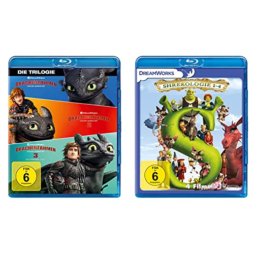 Drachenzähmen leicht gemacht 1 - 3 Movie Collection [Blu-ray] & Shrekologie 1-4 [Blu-ray] von Universal Pictures Germany GmbH