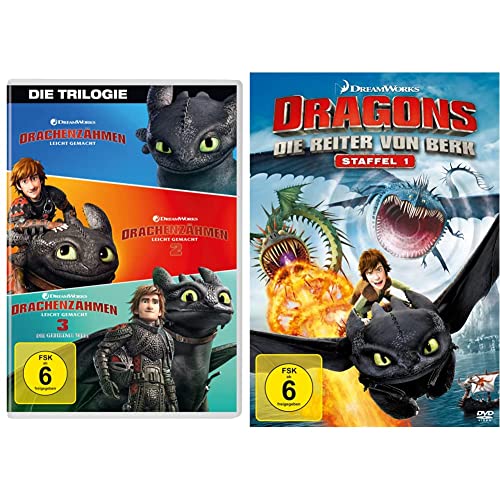 Drachenzähmen leicht gemacht - Die Trilogie [3 DVDs] & Dragons - Die Reiter von Berk - Staffel 1 / Vol. 1-4 [4 DVDs] von Universal Pictures Germany GmbH