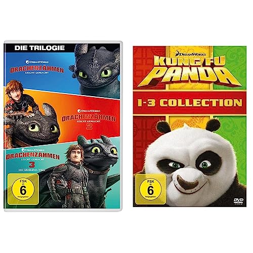 Drachenzähmen leicht gemacht - Die Trilogie [3 DVDs] & Kung Fu Panda 1-3 Collection [3 DVDs] von Universal Pictures Germany GmbH