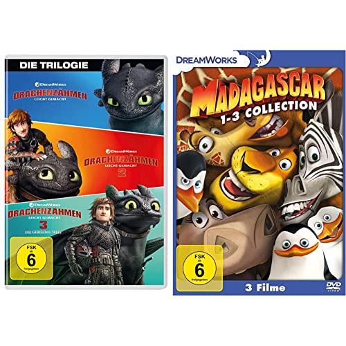 Drachenzähmen leicht gemacht - Die Trilogie [3 DVDs] & Madagascar 1-3 [3 DVDs] von Universal Pictures Germany GmbH