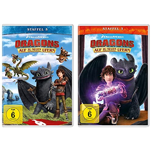 Dragons - Auf zu neuen Ufern, Staffel 5 [4 DVDs] & Dragons - Auf zu neuen Ufern, Staffel 3 [4 DVDs] von Universal Pictures Germany GmbH