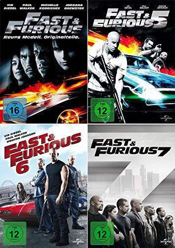 Fast and the Furious 4-7 (Teil 4+5+6+7) Collection [4-DVD] von Universal Pictures Germany GmbH