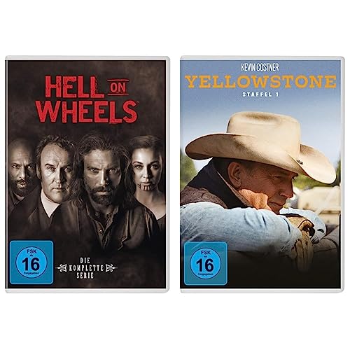 Hell On Wheels - Staffel 1-5 [17 DVDs] & Yellowstone - Die komplette erste Staffel [3 DVDs] von Universal Pictures Germany GmbH