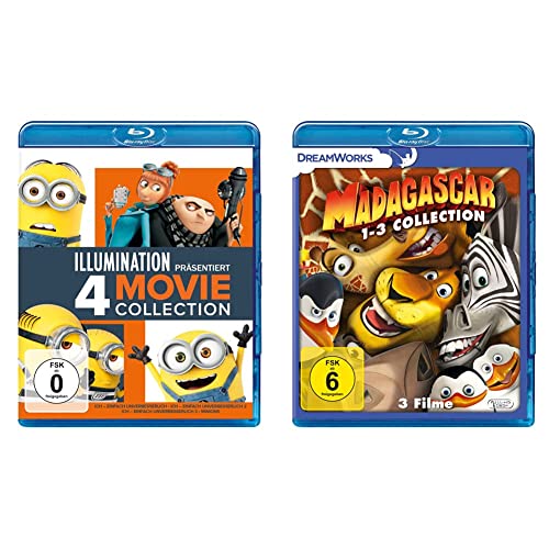 Ich - Einfach unverbesserlich 1-3 & Minions [Blu-ray] & Madagascar 1-3 [Blu-ray] von Universal Pictures Germany GmbH
