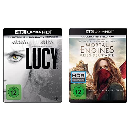 Lucy (4K Ultra-HD) (+ Blu-ray) & Mortal Engines: Krieg der Städte (4K Ultra-HD) (+ Blu-ray 2D) von Universal Pictures Germany GmbH