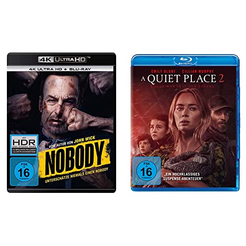 NOBODY (4K Ultra-HD) (+ Blu-ray 2D) & A Quiet Place 2 [Blu-ray] von Universal Pictures Germany GmbH