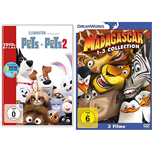 Pets / Pets 2 [2 DVDs] & Madagascar 1-3 [3 DVDs] von Universal Pictures Germany GmbH