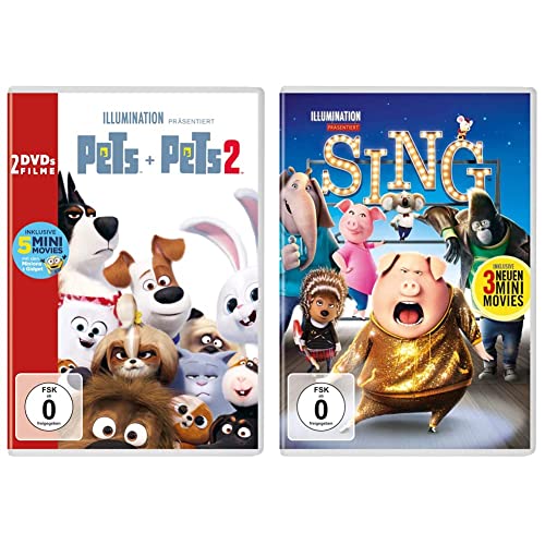 Pets / Pets 2 [2 DVDs] & Sing von Universal Pictures Germany GmbH