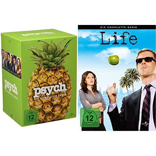 Psych – Die komplette Serie [Limited Edition] [31 DVDs] & Life - Die komplette Serie [9 DVDs] von Universal Pictures Germany GmbH