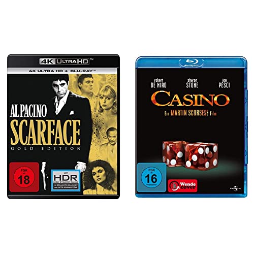Scarface (1983) - Gold Edition (4K Ultra-HD) (+ Blu-ray 2D) & Casino [Blu-ray] von Universal Pictures Germany GmbH