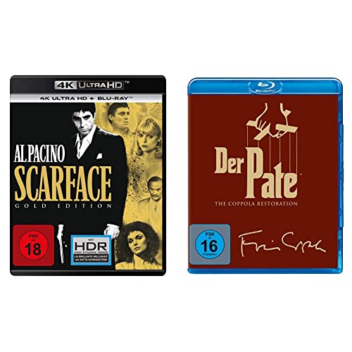 Scarface (1983) - Gold Edition (4K Ultra-HD) (+ Blu-ray 2D) & Der Pate - The Coppola Restoration / Amaray (Blu-ray) von Universal Pictures Germany GmbH