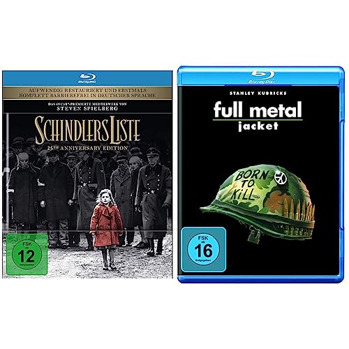 Schindlers Liste - 25th Anniversary Edition [Blu-ray] & Full Metal Jacket [Blu-ray] von Universal Pictures Germany GmbH