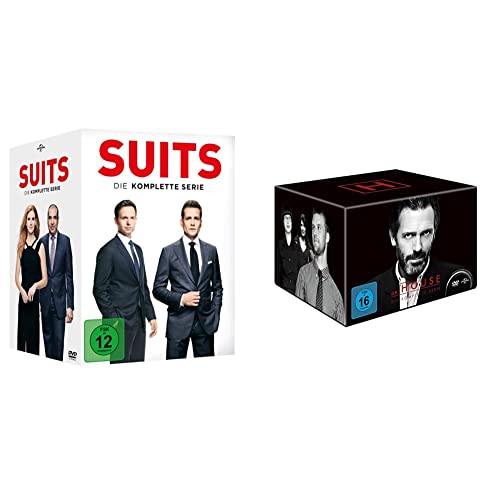 Suits - Die komplette Serie (34 Discs) & Dr. House - Die komplette Serie, Season 1-8 (46 Discs) von Universal Pictures Germany GmbH