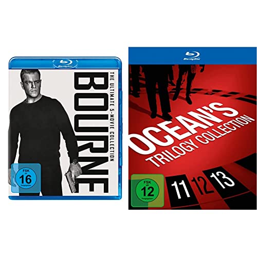 Bourne - The Ultimate 5-Movie-Collection [Blu-ray] & Ocean's Trilogy Collection [Blu-ray] von UNIVERSAL