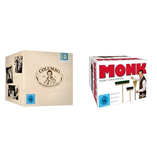 Columbo - Gesamtbox [35 DVDs] & Monk - Staffel 1-8 - Gesamtbox [32 DVDs] von Universal Pictures
