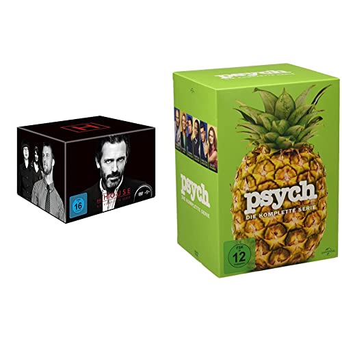 Dr. House - Die komplette Serie, Season 1-8 (46 Discs) & Psych – Die komplette Serie [Limited Edition] [31 DVDs] von Universal Pictures