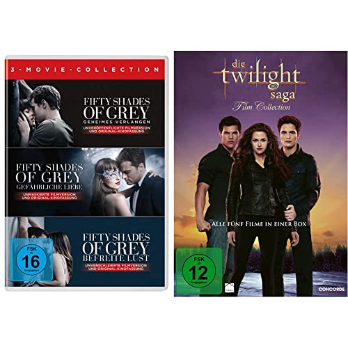 Fifty Shades - 3 Movie Collection [3 DVDs] & Die Twilight Saga Film Collection von Universal Pictures