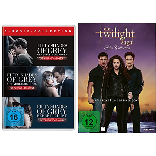 Fifty Shades - 3 Movie Collection [3 DVDs] & Die Twilight Saga Film Collection von UNIVERSAL