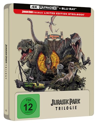 Jurassic Park - Limited Ultimate Steelbook Trilogy [4K Ultra HD] + [Blu-ray] von Universal Pictures