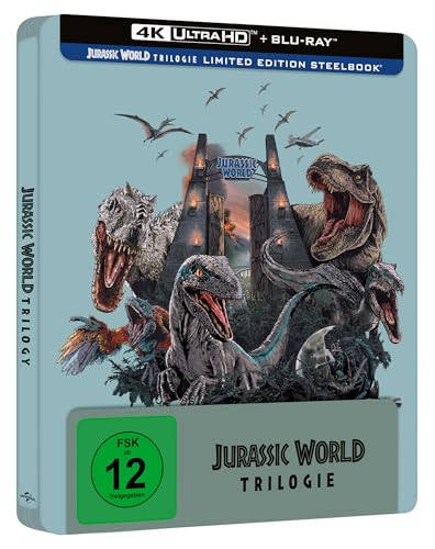 Jurassic World - Limited Ultimate Steelbook Trilogy [4K Ultra HD] + [Blu-ray] von Universal Pictures