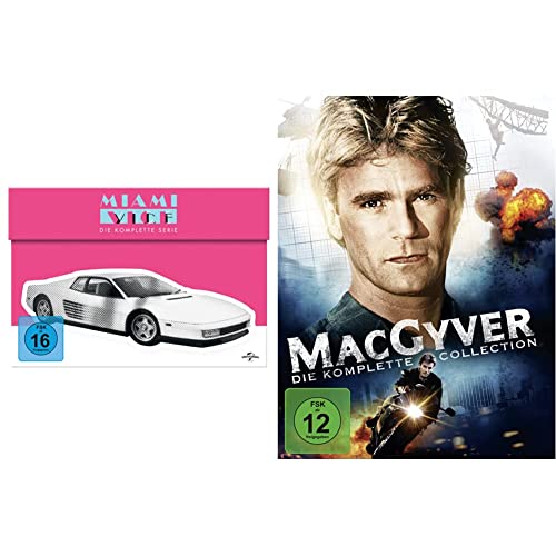 Miami Vice - Die komplette Serie [30 DVDs] & MacGyver – Die komplette Collection [38 DVDs] von Universal Pictures