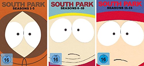 South Park Box 1+2 +3 (Staffel 1-15) im Set - Deutsche Originalware [45 DVDs] von Universal Pictures