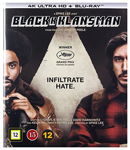 BlacKkKlansman 4K [Blu-Ray] [Region Free] (IMPORT) (Keine deutsche Version) von Universal Sony Pictures Nordic