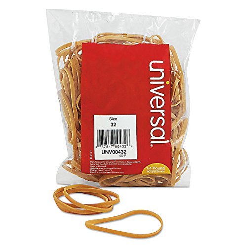 UNIVERSAL 432 Rubber Bands, Size 32, 3 x 1/8, 205 Bands/1/4lb Pack by UniversalÃ‚® von Universal