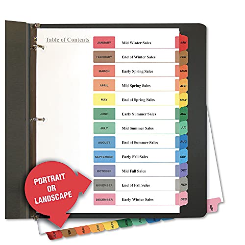Universal 24810 Table of Contents Dividers, Assorted Color UNV24810 by Universal One Universal 24810 Table of Contents Dividers, Assorted Color UNV24810 by Universal One von Universal