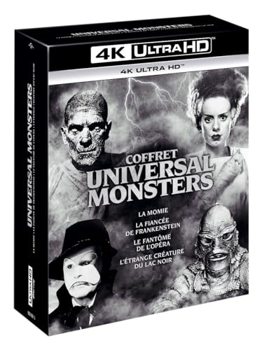 Universal monsters - 4 films : la momie + fantôme de l'opéra + étrange créature du lac noir + fiancée de frankenstein 4k ultra hd [Blu-ray] [FR Import] von Universal