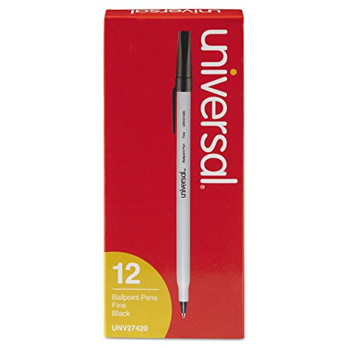 Wirtschaft Kugelschreiber Stick auf Öl-basierende Pen, Schwarze Tinte, Fein, Dutzend, verkauft als 1 Dutzend 1-Pack von Universal