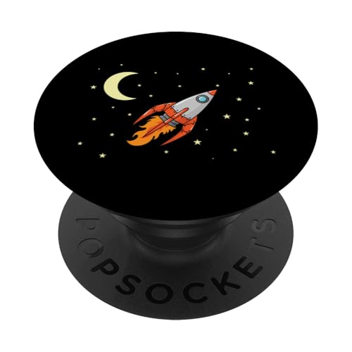 Start einer Weltraumrakete ins Ungewisse PopSockets Klebender PopGrip Start einer Weltraumrakete ins Ungewisse PopSockets Klebender PopGrip von Universe stars planets solar system Sun ufo moon