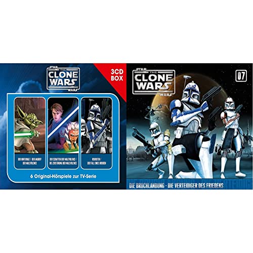 The Clone Wars - 3-CD Hörspielbox Vol.1 & 07: Die Bruchlandung/ Die Verteidiger des Friedens von Universum Film GmbH