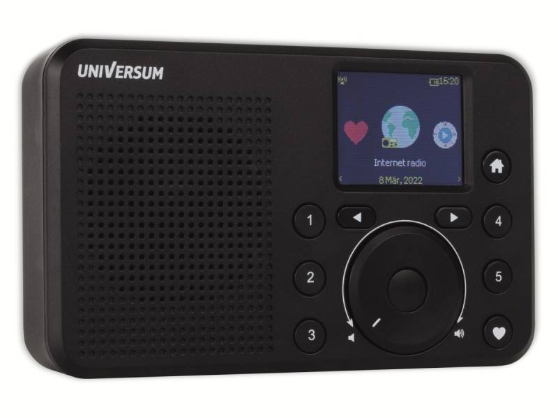 UNIVERSUM Internetradio IR 200-21, WiFi, Akkubetrieb, schwarz von Universum