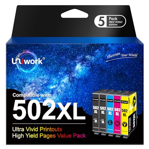 5er-Pack 502XL Multipack Druckerpatronen Kompatibel für Epson 502 XL Patronen für Epson Workforce WF-2860 WF-2865 WF-2880 Expression Home XP-5100 XP5100 XP-5105 XP5105 XP-5150 5er-Pack 502XL Multipack Druckerpatronen Kompatibel für Epson 502 XL Patronen für Epson Workforce WF-2860 WF-2865 WF-2880 Expression Home XP-5100 XP5100 XP-5105 XP5105 XP-5150 von Uniwork